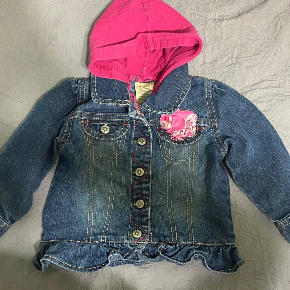 Arizona Vintage Feel Denim Jacket with Hood - Picture 1 of 7